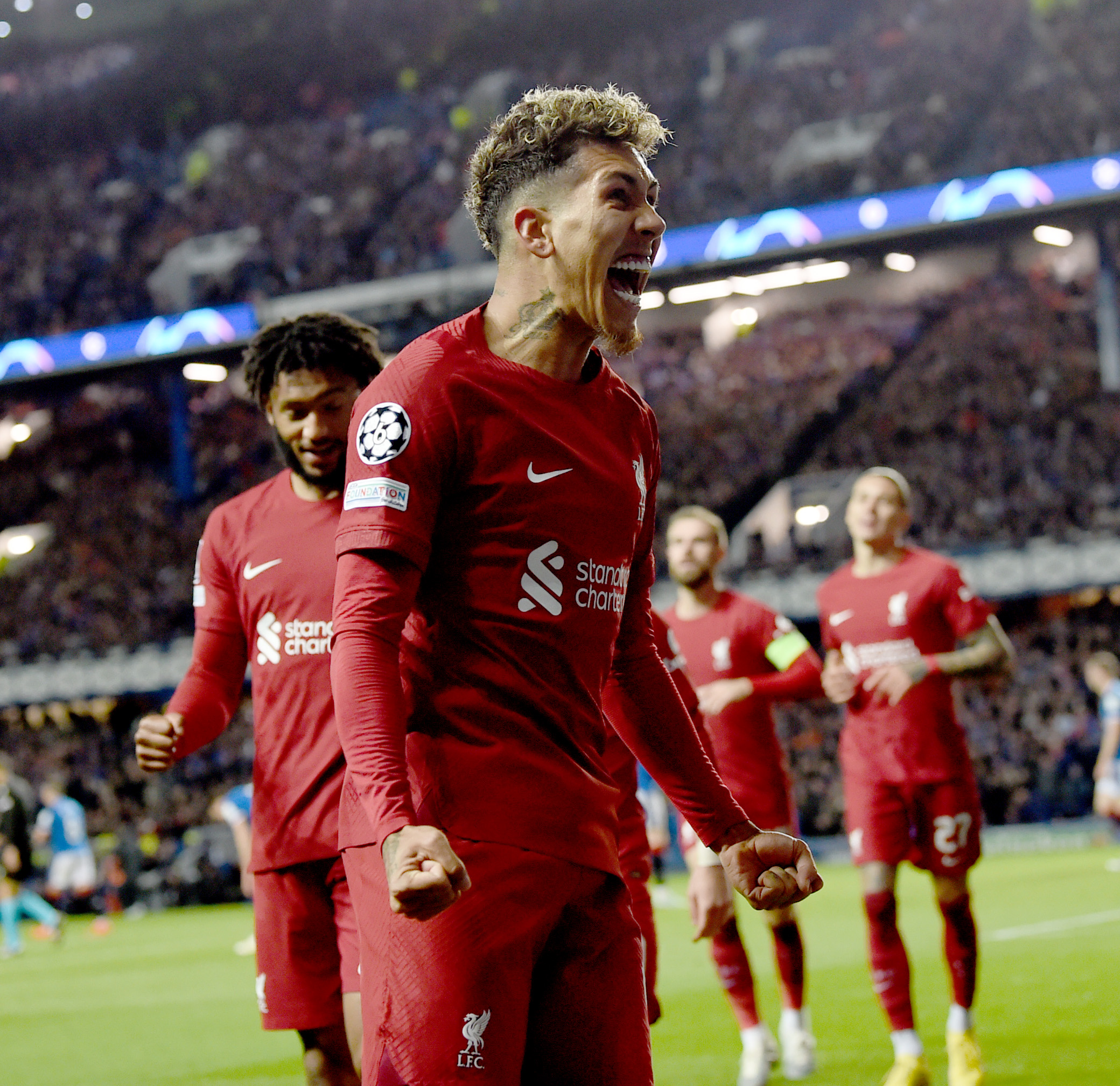 ロベルト フィルミーノがレンジャーズ戦のプレイヤー オブ ザ マッチに